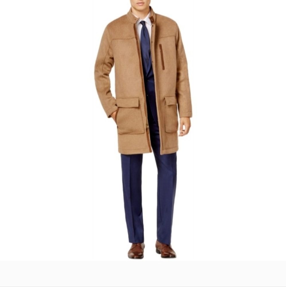 Ryan Seacrest Distinction Men's Carmel Parka Coat, Medium